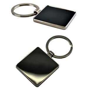 Double Sided Square Keychain