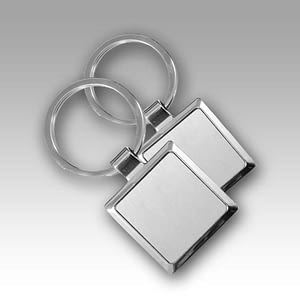 Square Double Sided Keychain