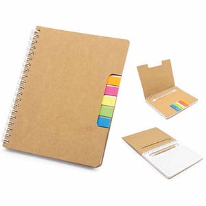 Notebook with Sticky Notes